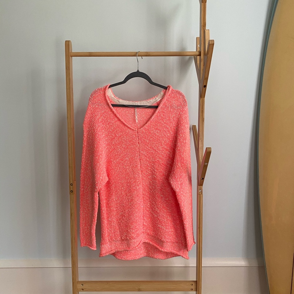 Free people pink sweater